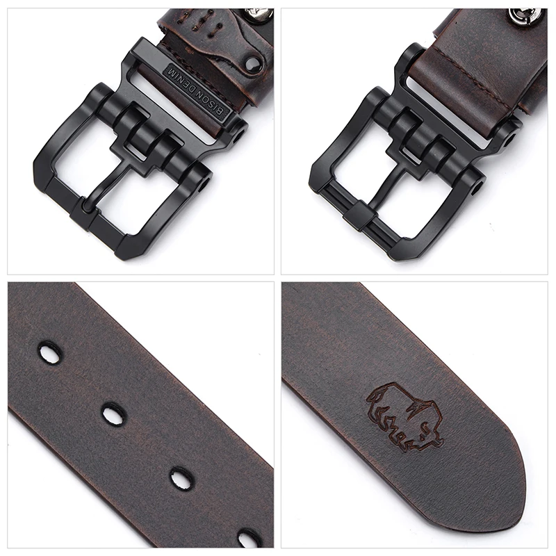 Genuine High Quality Leather Belt Men Vintage 2025 Metal Pin Buckle Design Belts Brand Strap for new Jeans Designer Strap W71778