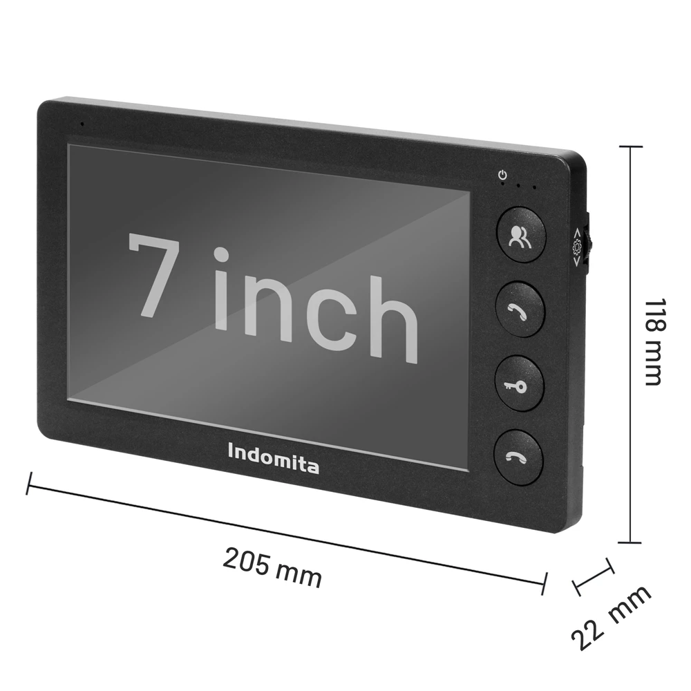 Indomita Wired Video Door Phone Home Intercom for Apartment Street Doorbell Camera RFID Call Panel Unlock Talk Waterproof Analog