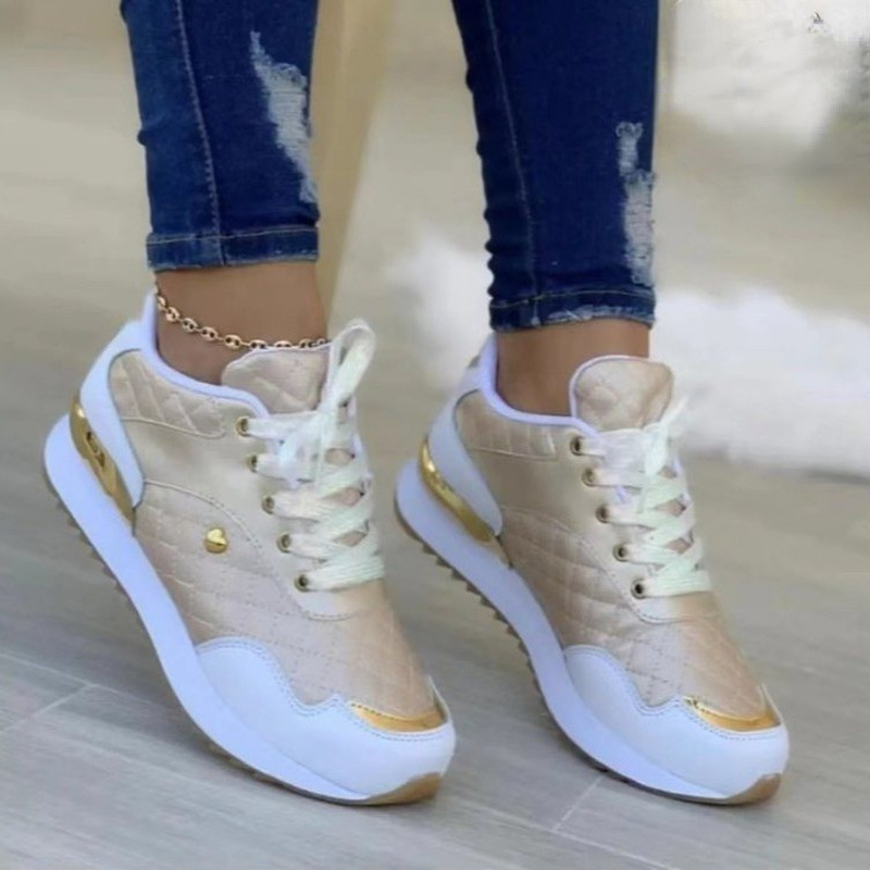 Women Sneakers Mesh Patchwork New Lace Up Ladies Flats Outdoor Running Walking Shoes Comfortable Breathable Female Footwear sapatos 8c0a