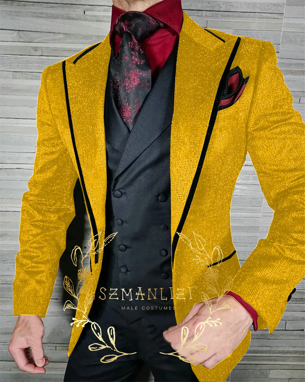 2023 Latest Deisgn Shiny Black Blazer Sets Men Suits Wedding Suits For Men new 3 Piece Slim Fit Men's Party Tuxedo Groom 2025 Formal Wear