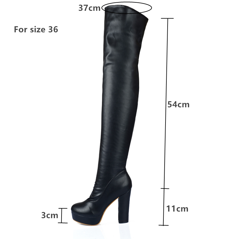 2025 new Thigh Black Boots Women Platform Sexy Soft Stretch Over-the-Knee Boot High Heels Designer Long Shoes Lady