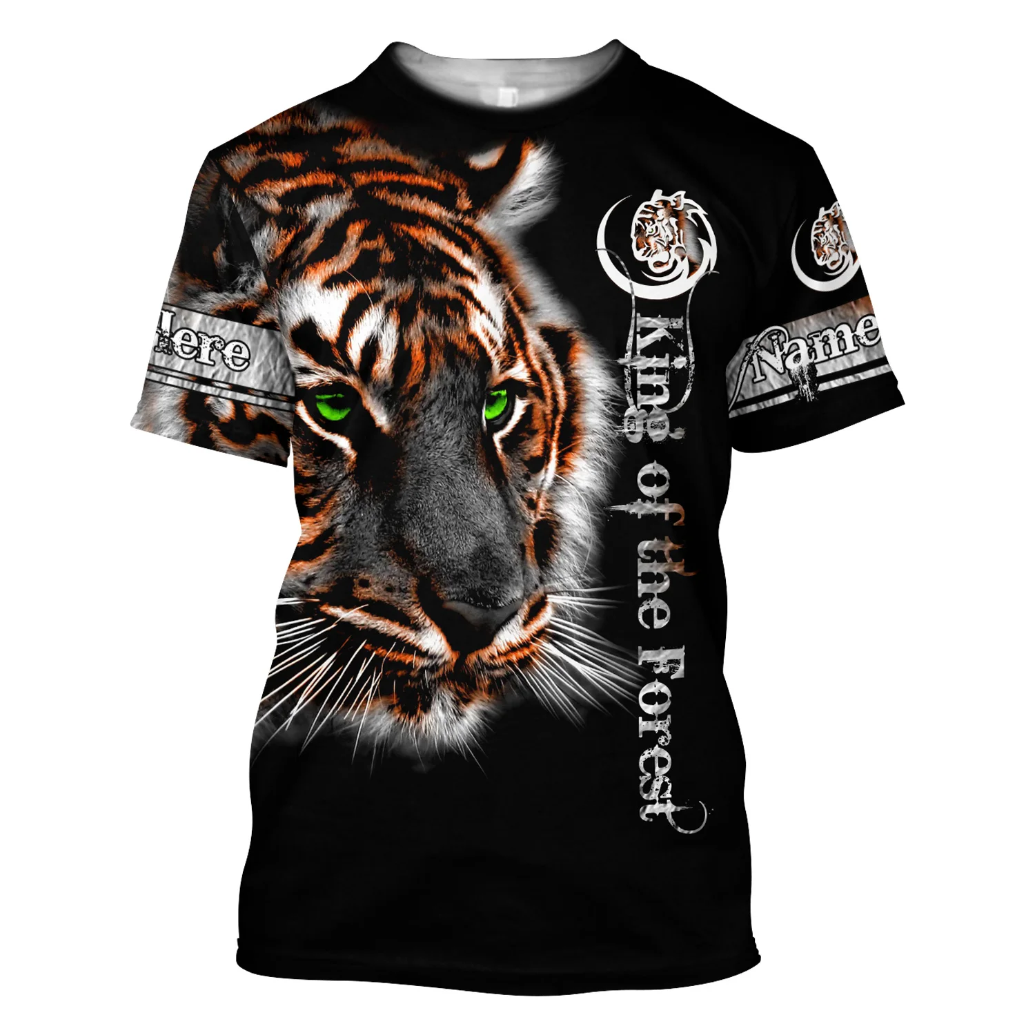3D Tiger Print T Shirt For Men 2025 Boutique Animal Graphic T-Shirts Summer Trend Haruku Oversized new Short Sleeve Leisure O-neck Tops