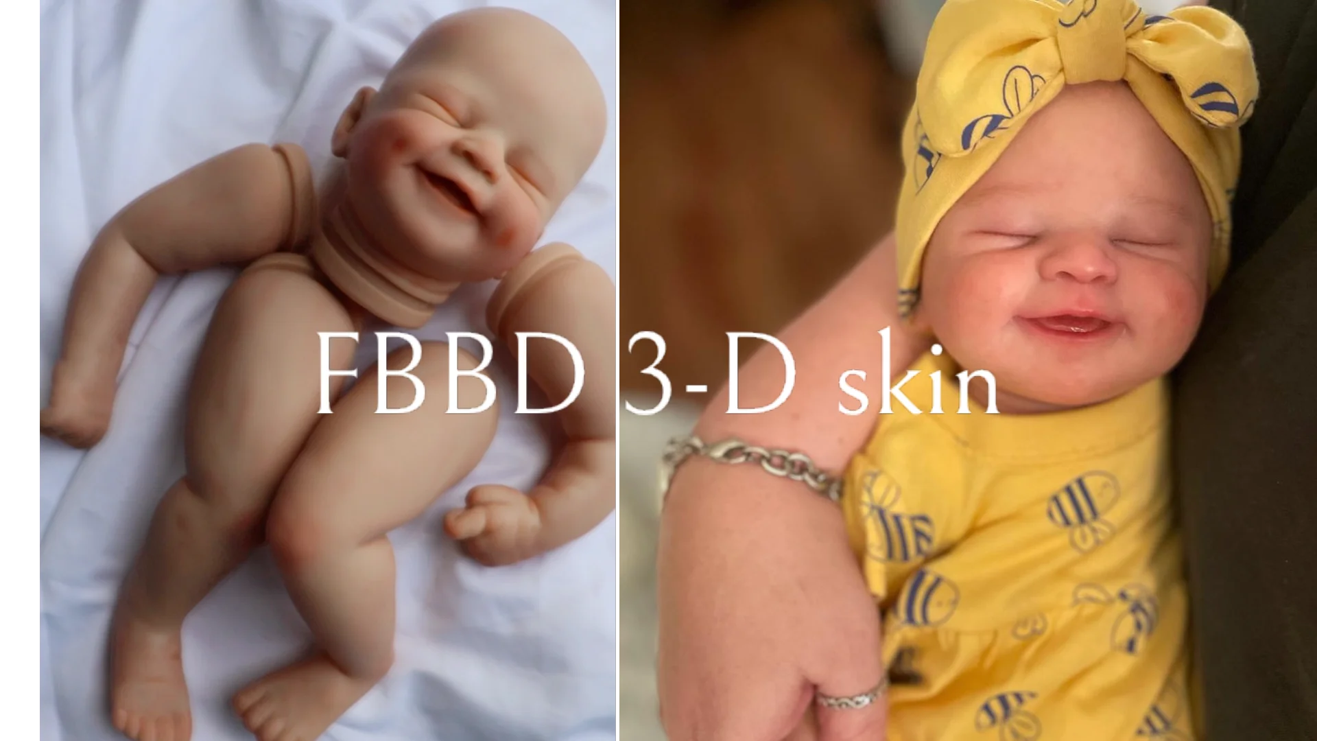 FBBD 21inch 3D Skin Already Painted Reborn Baby Doll Alisha new 2025 Unassembled Kit With Veins Dolls For Children