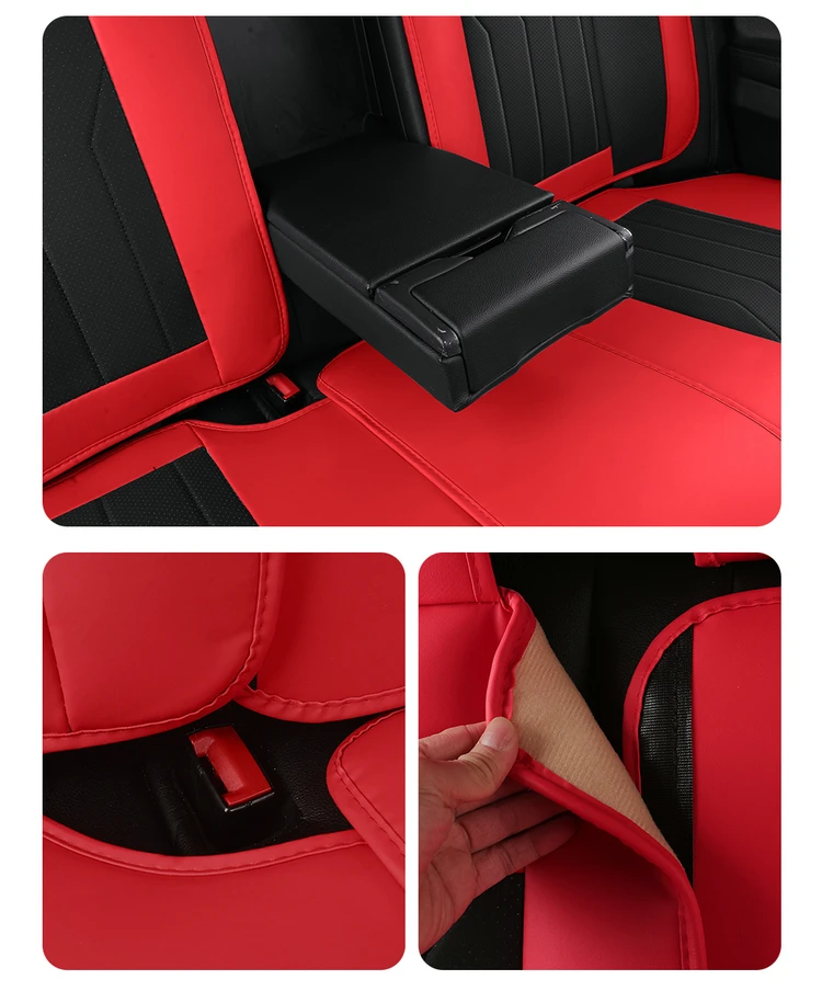 Universal Car Seat Covers Full Set For Kia Sportage Ceed Stonic Stinger Soul RIO Seltos Cerato Sorento Auto Accessories Interior
