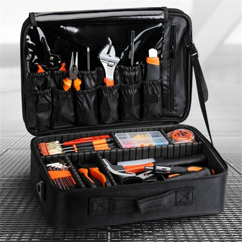 Professional Tool 2025 Bag Makeup Bag Cosmetic Large Capacity Oxford Cloth Wear Resistant 3 Layer new Multi-functional Storage Bag