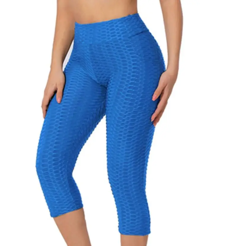 2025 Anti Cellulite Biker Shorts with Pocket Bubble Wide Waistband Scrunch new Butt Sports Short Leggings Stretchy Gym Running Tights