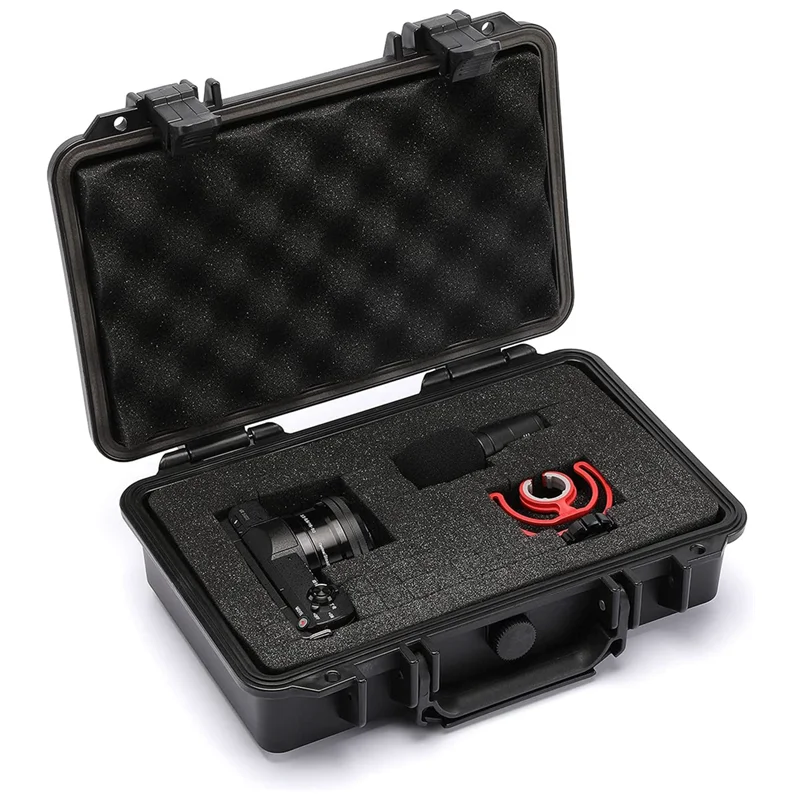 Sealed Tool Box ABS Plastic Hard Carry Safety Equipment Tool Case Suitcase Waterproof Tool Box Shockproof Hard Case with Sponge