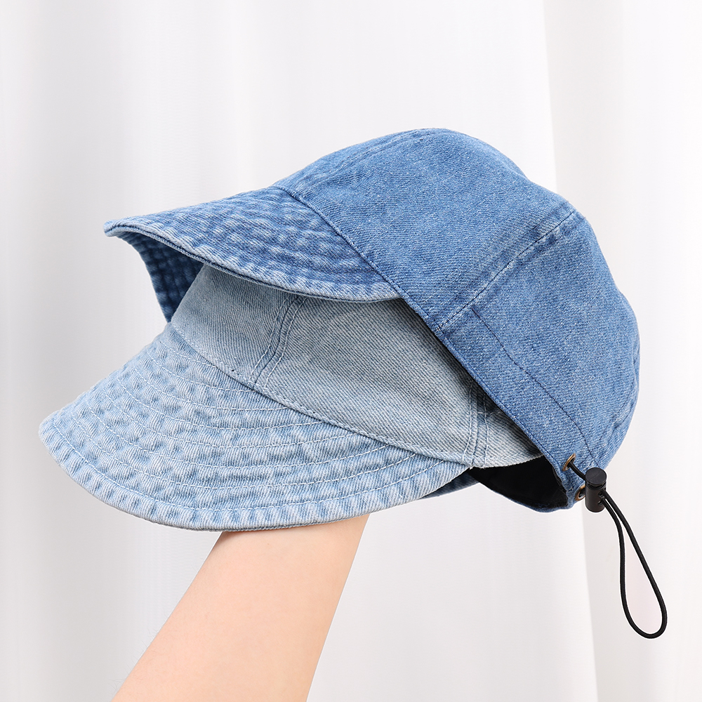 Spring Summer Bucket Hat Wide new Brim 2025 Sun Hat for Women Drawstring Adjustable Foldable Beach Hats Quick-drying Visors Fisherman Cap