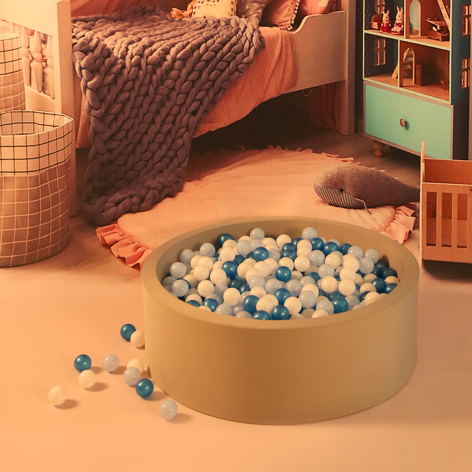 100pcs Ball Pit Balls Tent, BPA Free Colorful Plastic Balls Baby Play Balls for Ball Pit, Bounce House, Baby Pool & Playhouse