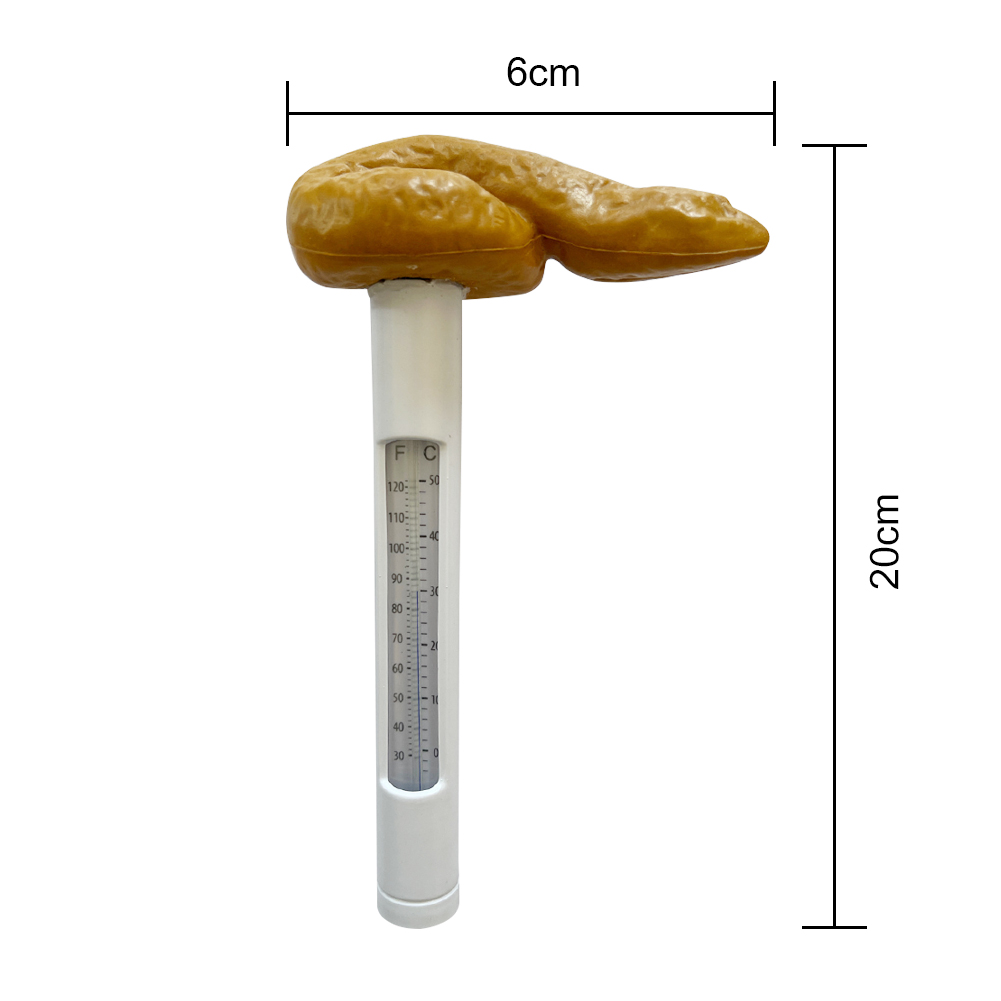 Prank Poop Swimming Pool Floating Thermometer Hot Tub Water Temperature Tester