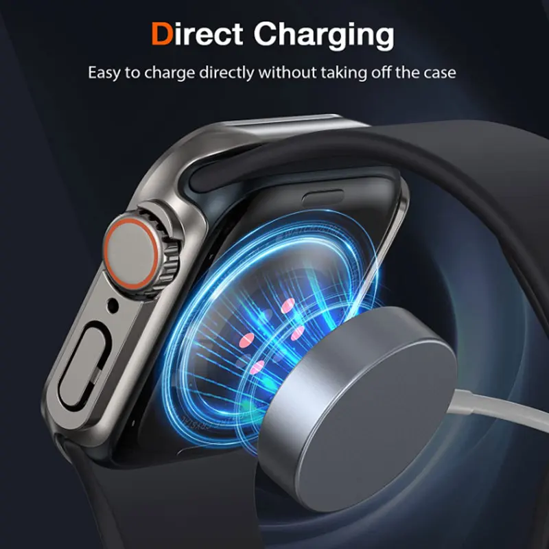Tempered Glass Screen Protector For Apple Watch Case series 8 7 6 5 4 3 Change to Ultra iwatch Protective 45mm 44mm 41mm 42 40mm