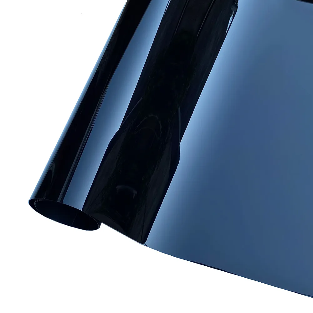 Premium PET Gloss Black Vinyl Wrap Film Car Stickers Foil Air Release Channels For Auto Roof Wing Pillar Motorcycle Decal