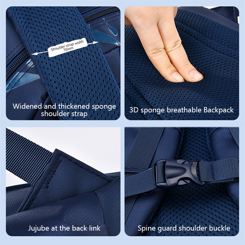 Children School Bag Kids Primary Orthopedic School Backpack Large capacity Boys Backpack Waterproof Schoolbag Mochila Book Bag 698d8