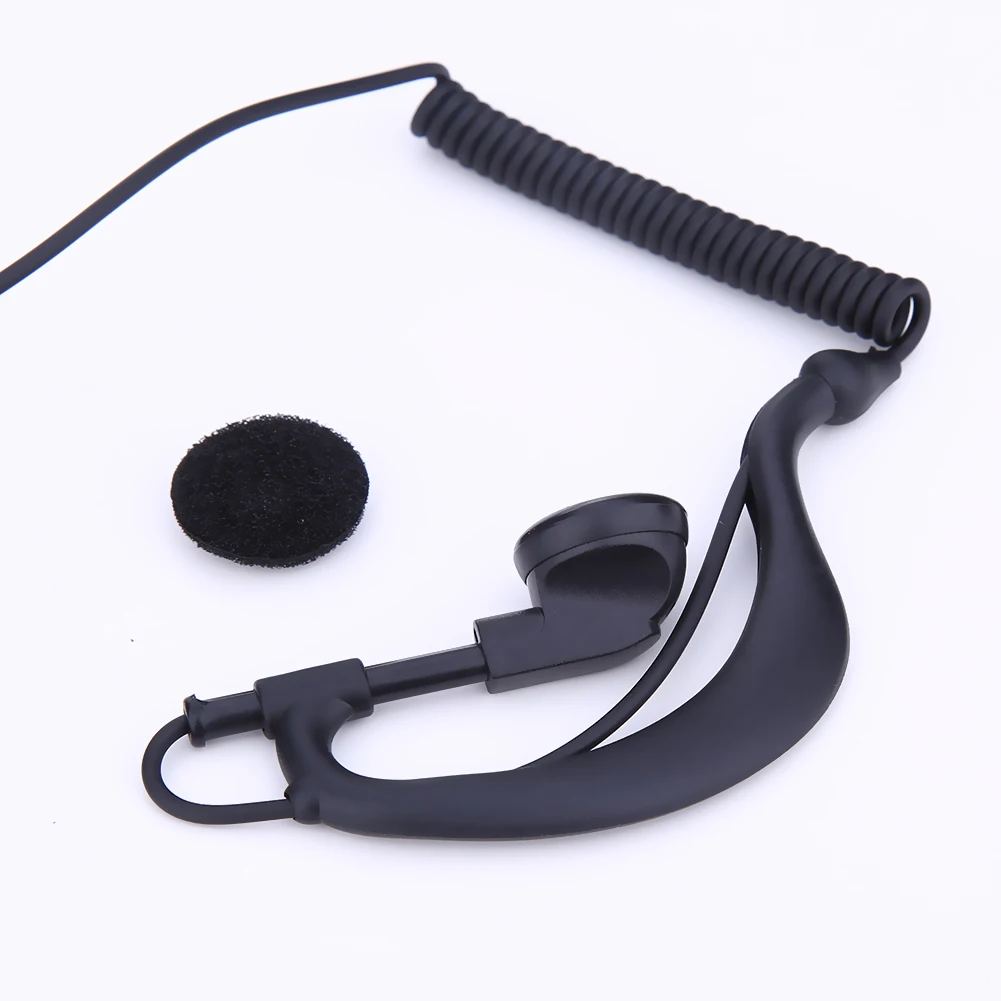 1-10pcs 100cm Earpiece Headset PTT MIC 2 PIN Ear Hook Walkie Talkie Interphone Earphone Earpiece for BAOFENG UV5R/KENWOOD/HYT