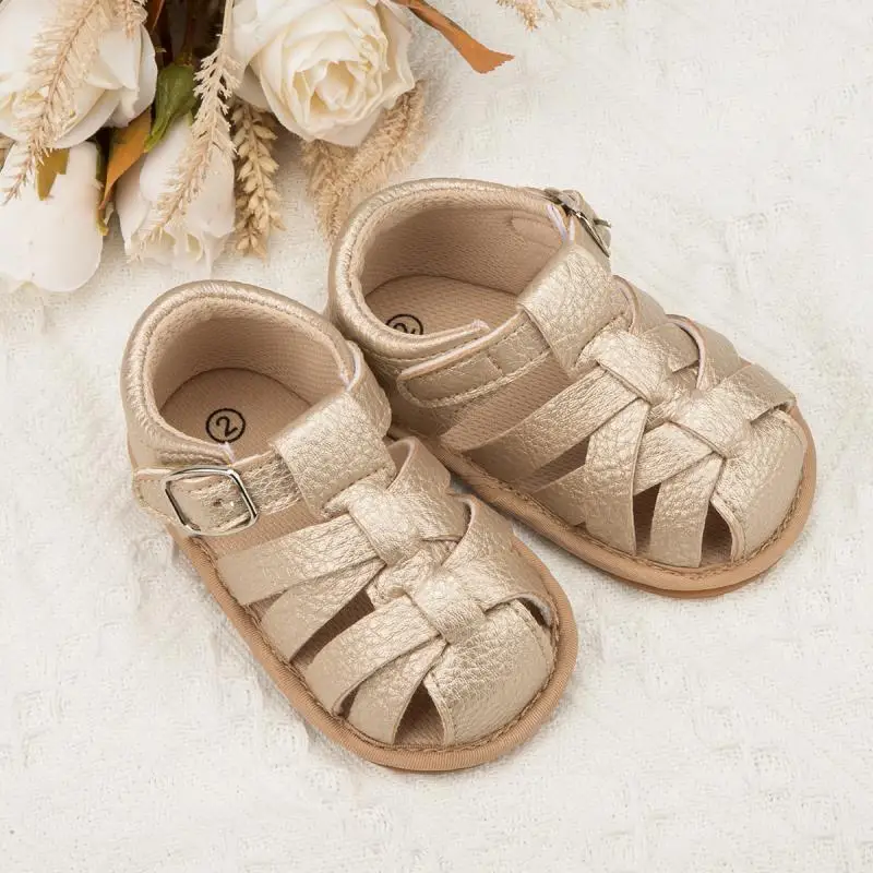 KIDSUN Baby Summer Sandals Infant Boy Girl Shoes Rubber Soft Sole Non-Slip new Toddler 2025 First Walker Baby Crib Newborn