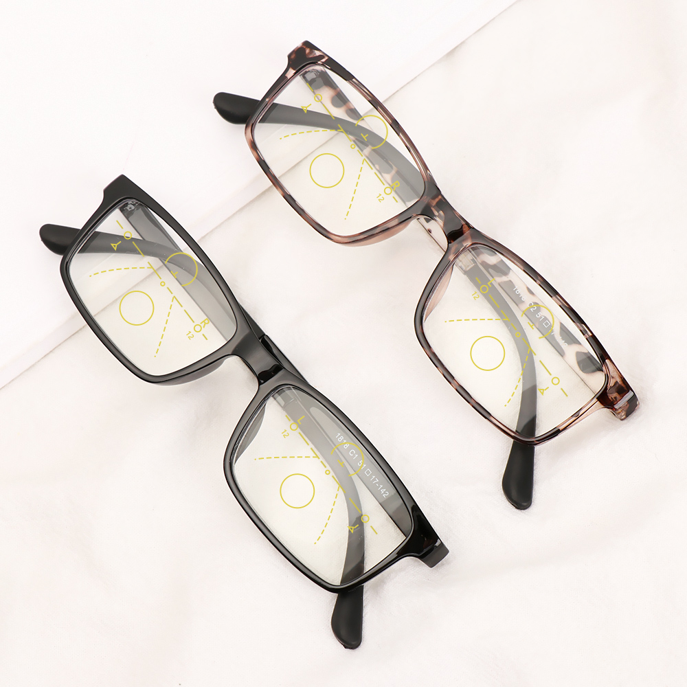 1PC Progressive Reading Glasses Men Women Multifocal Bifocal Anti Blue Light Magnifying Presbyopic EyeGlasses +1.0~+4.0