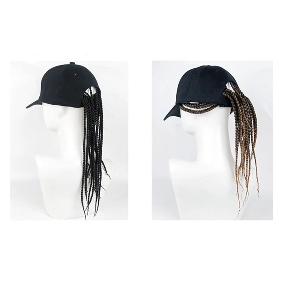 Summer Unisex Lady Men Baseball 2025 Cap Hat With Dreadlocks Wig Hip Hop Punk Hair Motorcycle new Universal Personal Shape