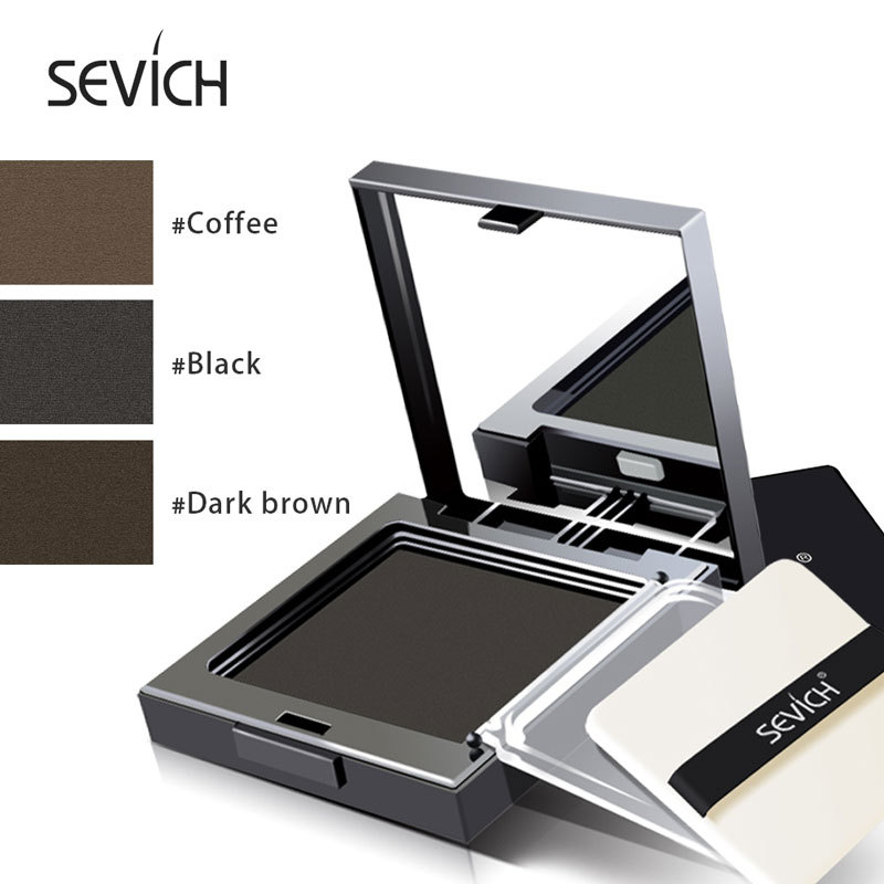Sevich Hair Shadow Powder Temporary White Grey Cover Up Hair Line Edge Control Hair Color Makeup Hair Care Concealer