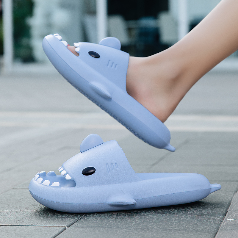 Summer 2024 Slides: EVA Soft Shark Slippers Sandals for Women Men 4