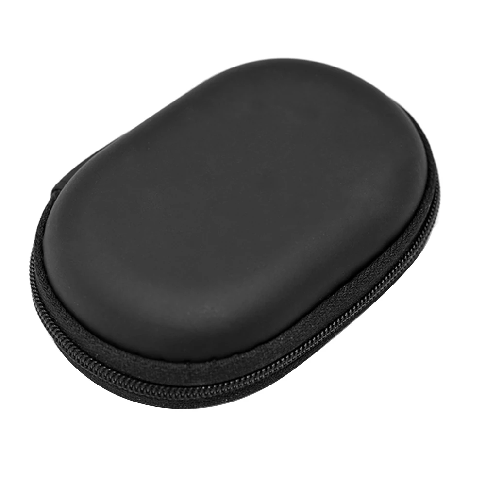 KZ Earphones Case Oval Storage Bag Headphones PU Storage Box Black Portable Hold 2025 Storage Box For KZ AS10 ZS10 ZST new ES4 EDR1 ED9