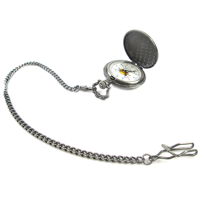 Brdwn HITMAN REBORN Vampire Knight Detective Conan Gray Pocket Watch