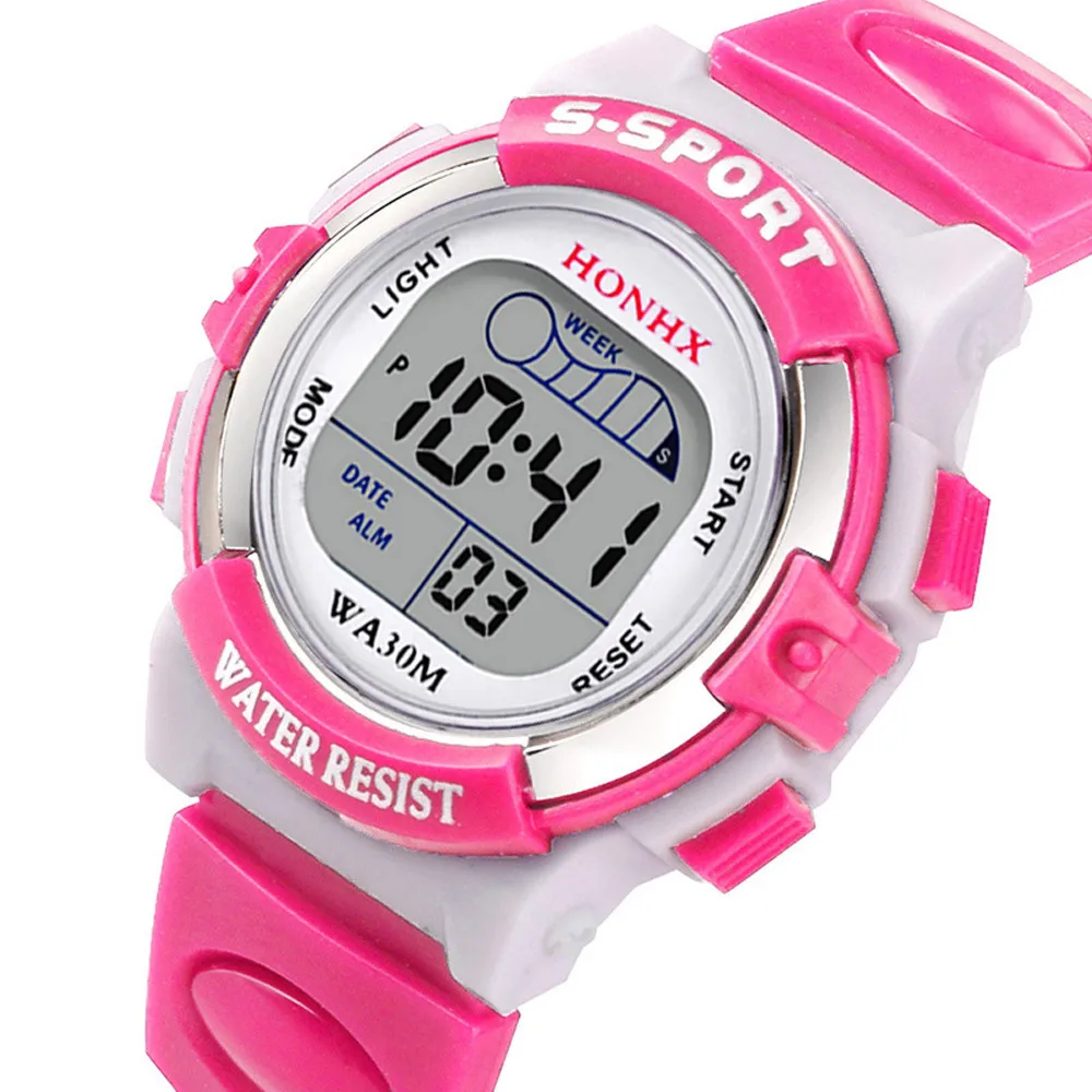 Children Boy Girls Analog Digital Sport Led Electronic Waterproof Wrist Watch New Electronic Digital Wrist Watches For Student