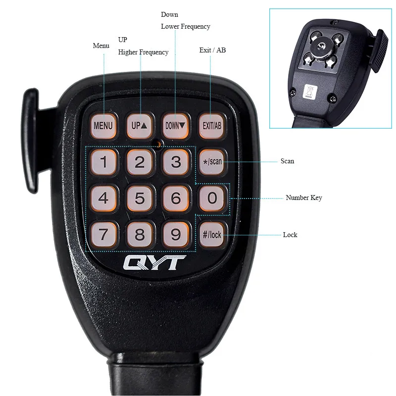 QYT KT-8900 Dual Band Qual Transceive 25w Color Screen Mini Mobile Radio VHF/UHF 136-174/400-480MHz Car Radio