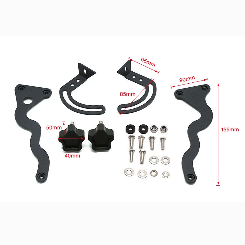 Additional Windshield Windscreen Reinforced Bracket Mount for BMW R1200GS LC /Adv. R1250GS R 1250 GS Adventure