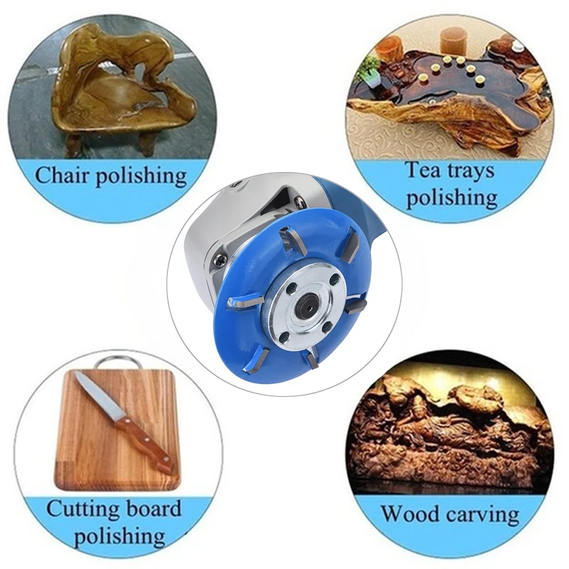 Teeth Wood Turbo Carving Disc Grinding Wheel mm Arbor Bushing Tea Tray for Shaping