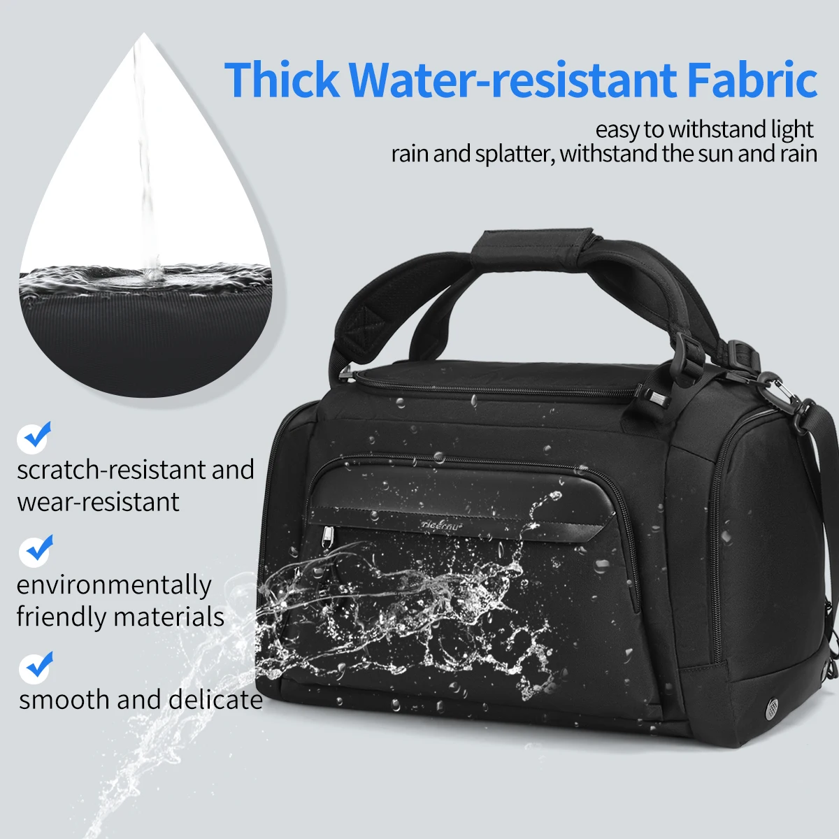 Lifetime Warranty 2025 Men Travel Bag new 15.6inch Laptop Bag 36L Large Capacity Handbag Waterproof Shoulder Bag College Crossbody Bag