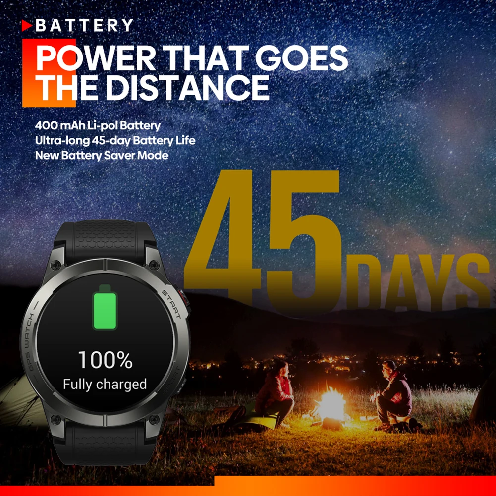 Zeblaze Stratos 3/Zeblaze Vibe 7 Lite Bluetooth Smartwatch 1.47'' IPS Display Voice Call 100+ Sport Modes Health Monitor Watch