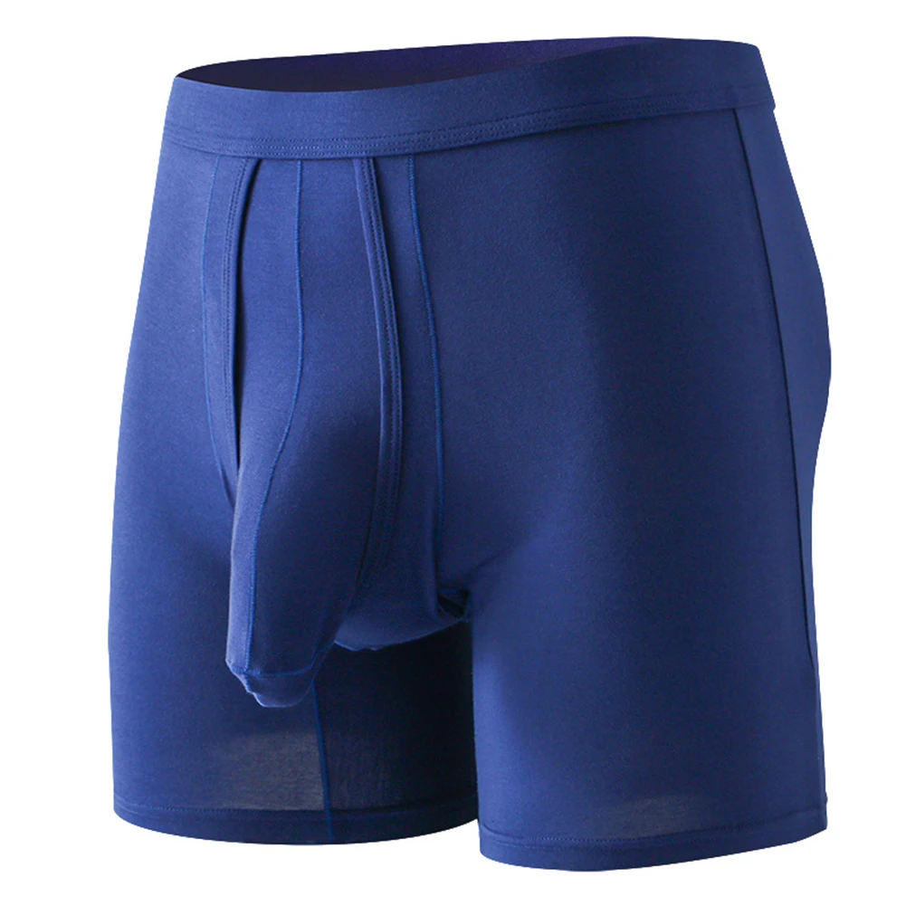 Men Sexy Boxers Elephant Nose Men's Underwear Separate Ball Pouch Underpants Breathable Comfort Trunks Solid Short Panties