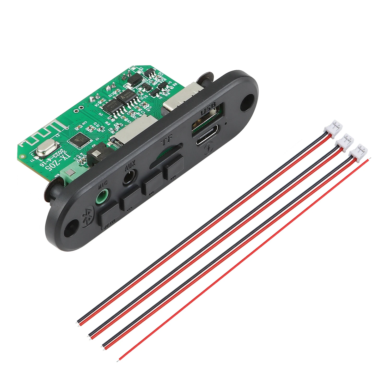 6W Amplifier Bluetooth 5.0 MP3 Decoder Board 3.7V 5V MP3 Player Support Call Recording 3.5mm USB TF FM for Module Car Speaker