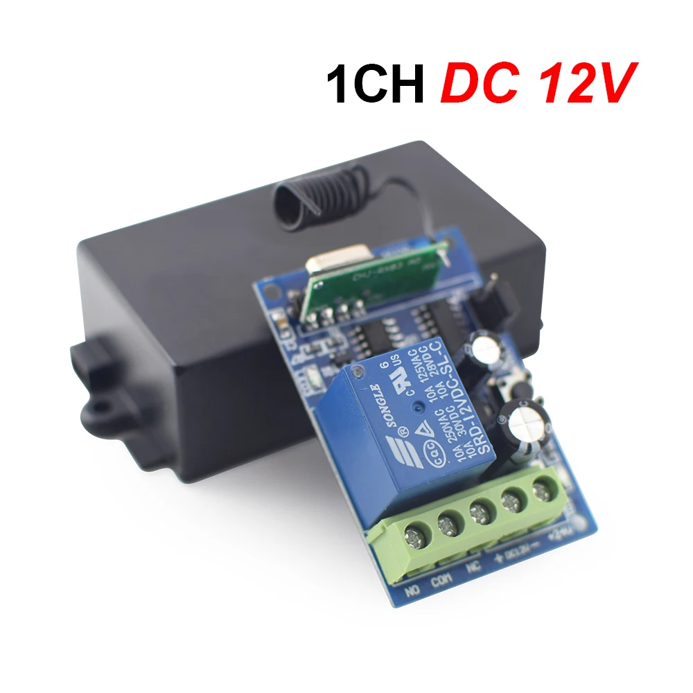 DEA Door CARDIN Garage Universal Module DC12V 24V 1CH Relay Switch Momentary Mode Lock Mode Switch Mode 433.92MHz Receiver smile
