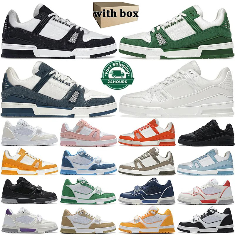 With Box Designer Casual Shoes Mens Womens Platform Sneakers Black White Green Pink Grey Yellow Bule Orange Men Trainers Sports 36-45