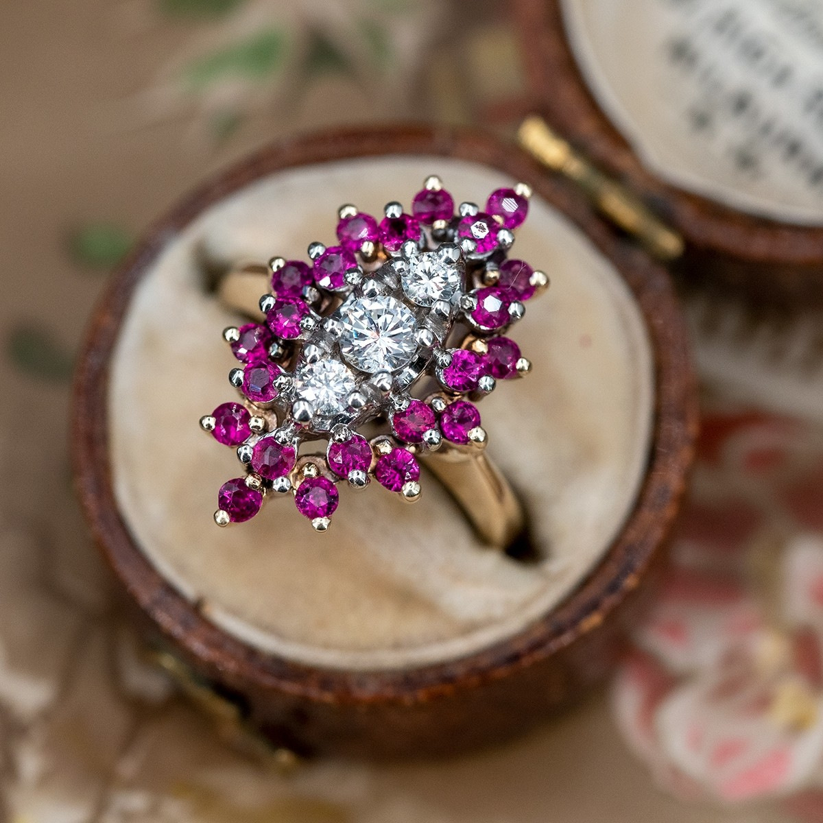 Vintage Luxury Designer Marquise Ruby Rings for Women Amethyst Boho Aesthetic Jewelry Wedding Engagement Ring Valentine Day Gift