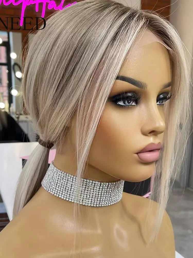 Bob highlight color hair 360 13x4 13x6