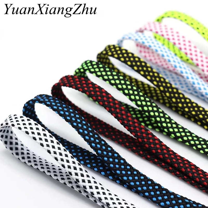 1Pair Double layer Hollow Shoelaces Flat Laces for Shoes Dual Coloured Shoe laces White Black Sneakers Shoelace 100/120/140CM