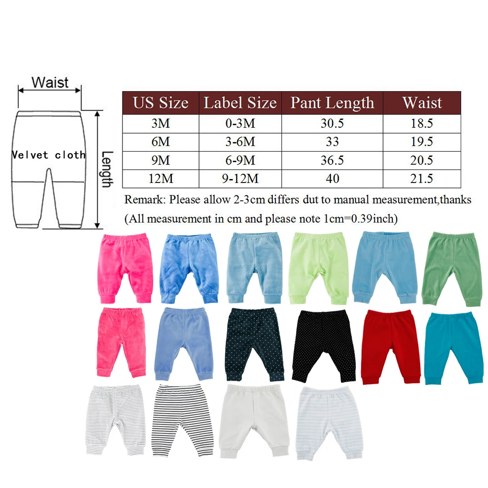 Honeyzone Baby 2025 Long Pants 3-12month Newborn Boy Girl Solid Color Striped Leggings Clothes Toddler new Unisex Trousers Los Pantalones