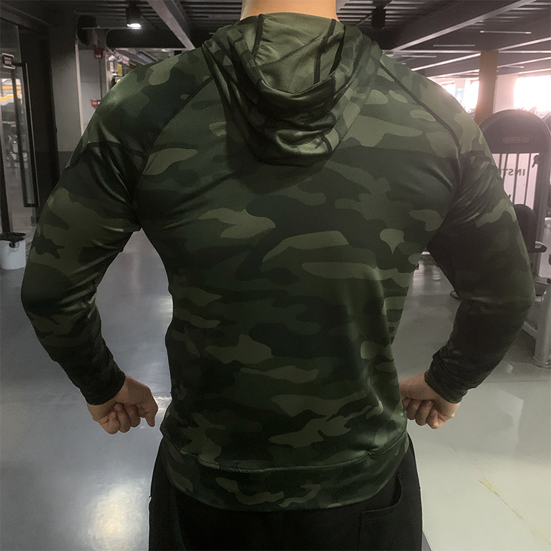 Men Outdoor Sports Jackets Hoodies Quick 2025 Dry new Fit Long Sleeve Tops with Hood Male Running Sweatshirts 2023 Casual Jacket Hoodies