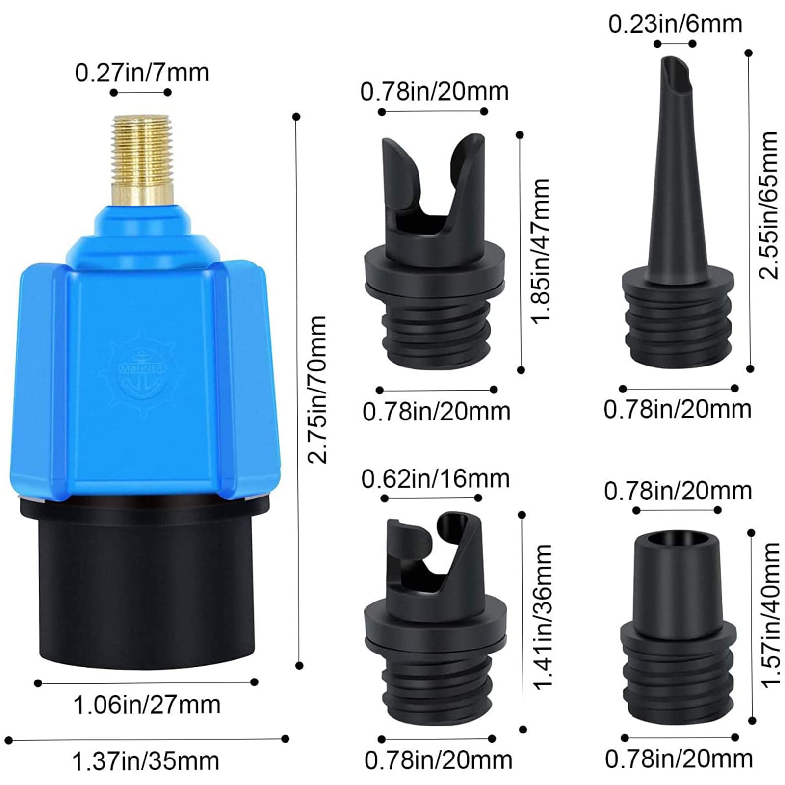 Paddle Board Valve Adapter Durable kayak Surfboard Inflatable Bed Air Valve Pump sealed Compressor Converter boat accessories