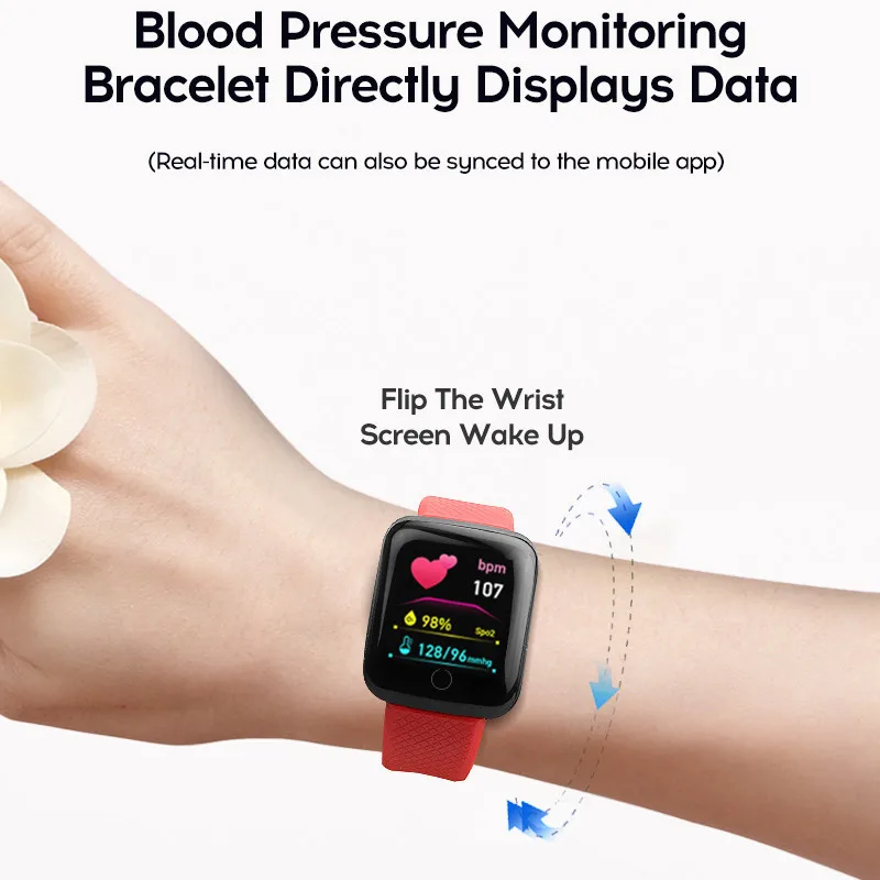 Bluetooth Smart Watch Men Women Blood Pressure Heart Rate Monitor Sport Smartwatch Tracker Reminder Sleep Monitoring