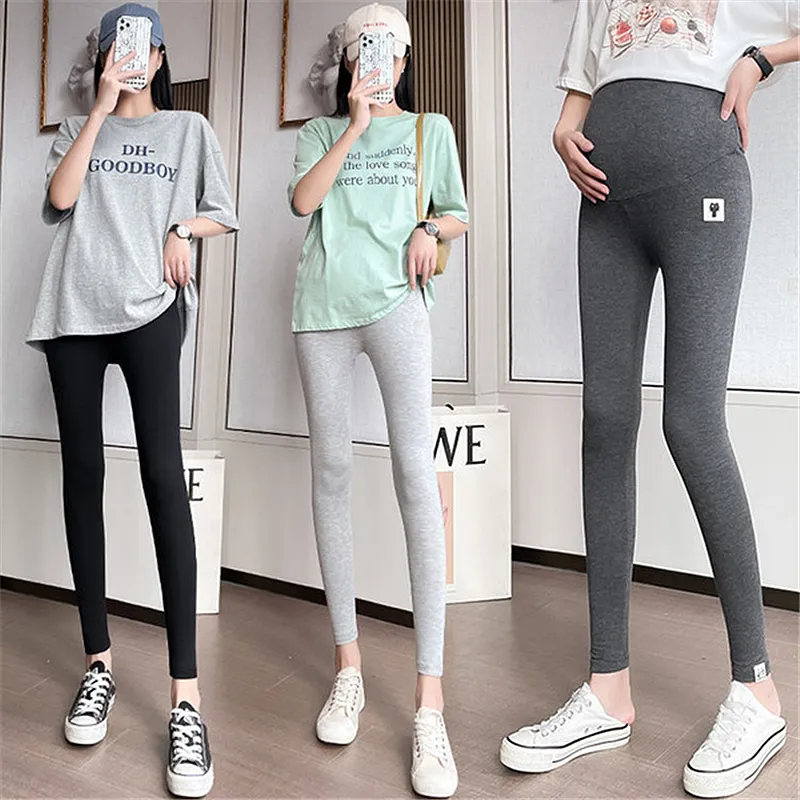 Maternity Pants Pregnant Maternity Clothes Pregnancy Adjustable Tights High Waist Comfortable new Elastic 2025 Bottoming Leggings