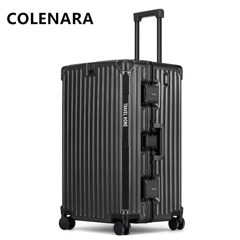 COLENARA 24"26"28"30 Inch Rolling Luggage Men's Oversized Trolley Bags Women's Large Capacity Code Box with Wheels Suitcase
