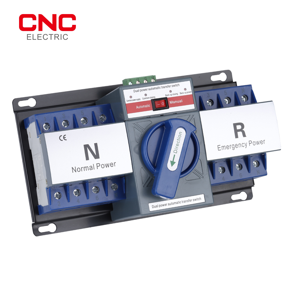 CNC YCQ3B-63 2P/4P 63A 50/60Hz ATS Dual Power Automatic Transfer Switch AC230V/400V Electrical Selector Switches