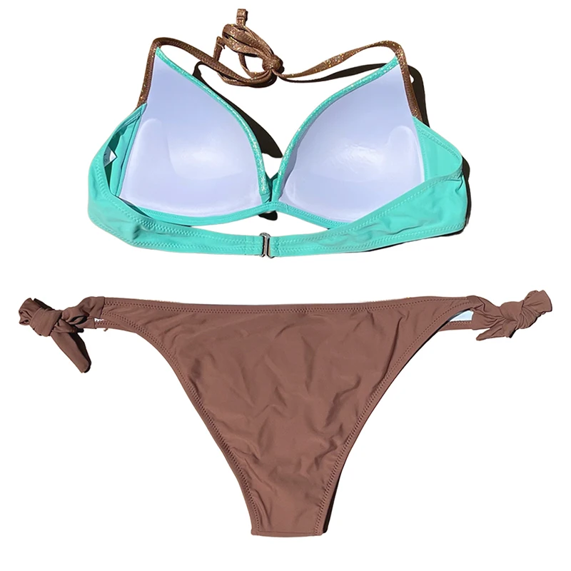 Chisalis Push Up Swimsuit Women 2025 Sexy Solid Bikini 2023 Women Swimwear Brazilian Bikini Set Female Summer new Beachwear Bathing Suit