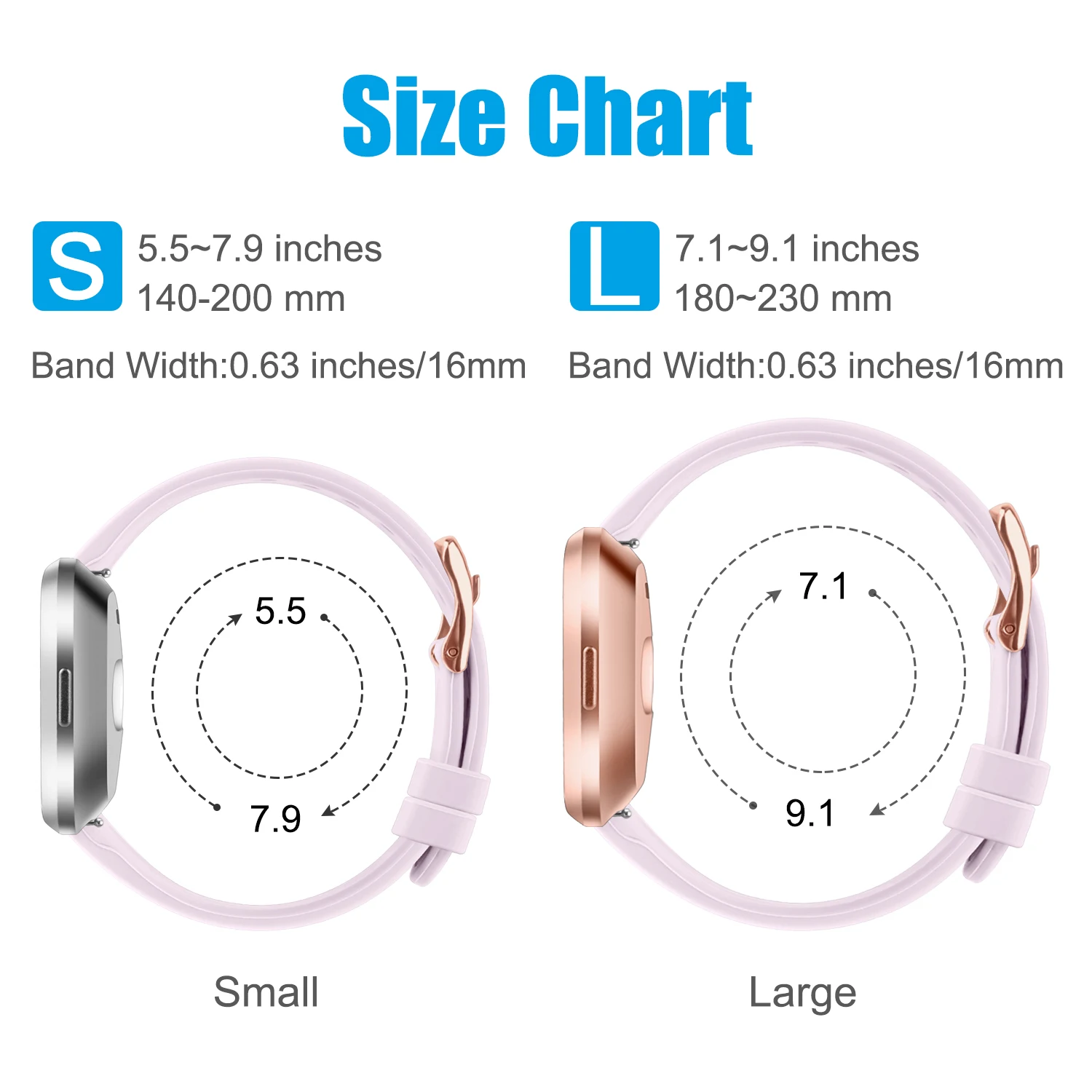 For Fitbit Versa 2 Versa Lite Watch Band Silicone Band Waterproof Women Men Bracelet for Fitbit Versa SE/1 Watchband Accessories