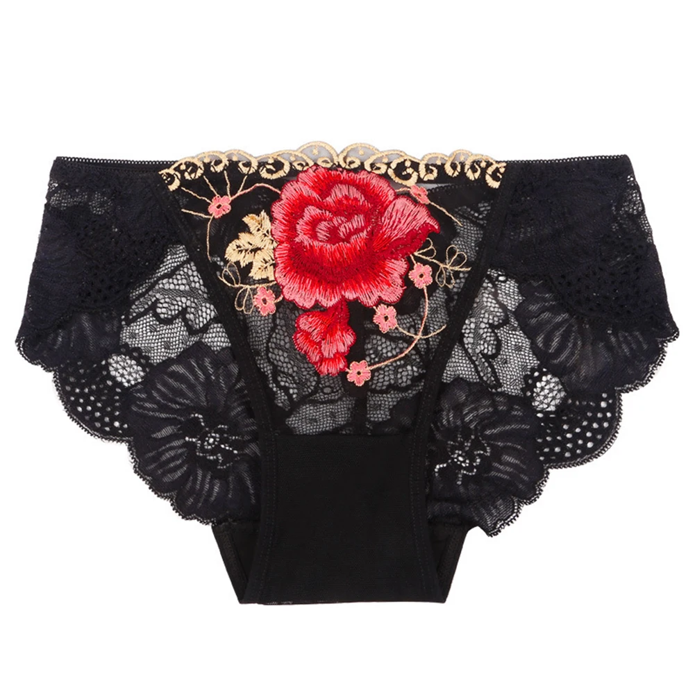 Women Jacquard Briefs See Through Lace Floral Panties Female Sexy 2025 Underwear Soft new Skin-Friendly Underpant Ladies Lingerie Knicker