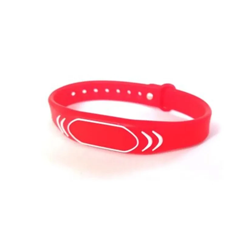 1PCS 13.56Mhz 1K S50 RFID Waterproof Wristband NFC Bracelet Chinese Magic Card Back Door Adjustable Silicone