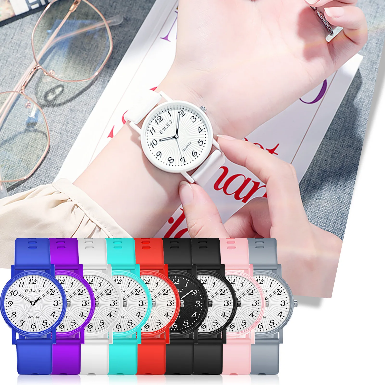 Sports Watch Ladies Quartz Watch Ladies Watch Girls Birthday Gift Fashionable Simple Style Quartz Wristwatch Reloj Mujer